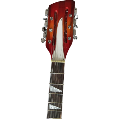 Custom Nova Slash Soundhole Sunburst Fireglo 360 George 12 String Guitar - Image 5
