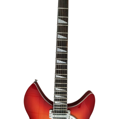 Custom Nova Slash Soundhole Sunburst Fireglo 360 George 12 String Guitar - Image 4
