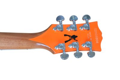 Custom Crown Buzzsaw Bullseye Zakk Wylde Orange Electric Guitar - Image 4