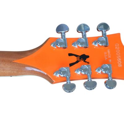Custom Crown Buzzsaw Bullseye Zakk Wylde Orange Electric Guitar - Image 4