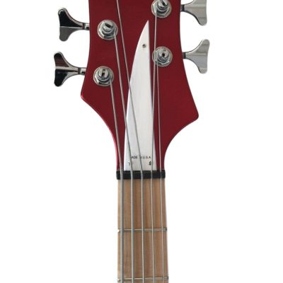 Custom Nova 4003 Ruby Red Pearl Neck Thru Body 5 String Bass - Image 5