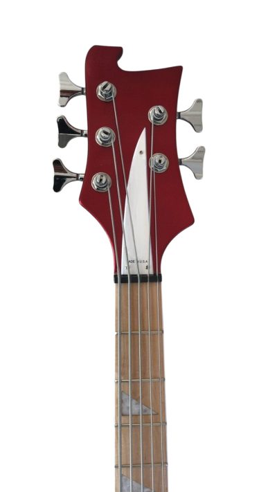 Custom Nova 4003 Ruby Red Pearl Neck Thru Body 5 String Bass - Image 5