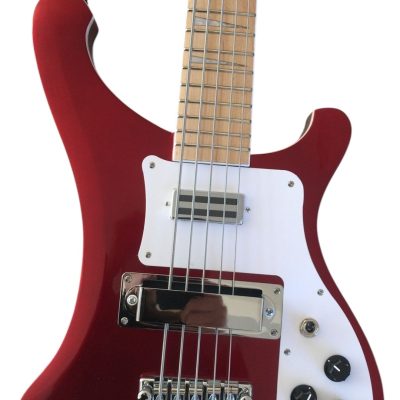 Custom Nova 4003 Ruby Red Pearl Neck Thru Body 5 String Bass