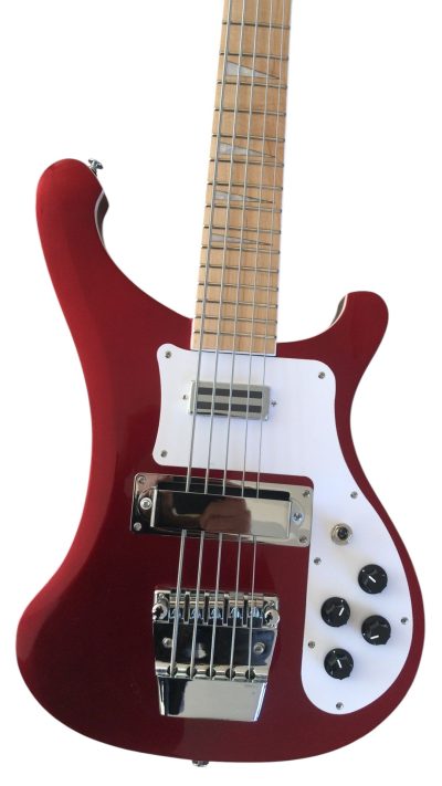 Custom Nova 4003 Ruby Red Pearl Neck Thru Body 5 String Bass