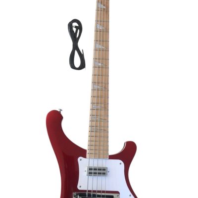 Custom Nova 4003 Ruby Red Pearl Neck Thru Body 5 String Bass - Image 6