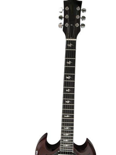 Custom Crown Angus Wine Red Lommi Electric Guitar - Image 6