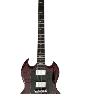 Custom Crown Angus Wine Red Lommi Electric Guitar - Image 5