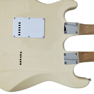 Custom Regent Yngwie Malmsteen Maple Fretboard Double Neck Cream Guitar - Image 3