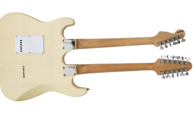 Custom Regent Yngwie Malmsteen Maple Fretboard Double Neck Cream Guitar 12 String 6 String - Image 2