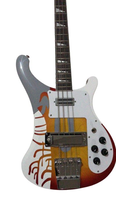 Custom Nova 4003 Psychedelic Paul McCartney Fireglo Bass