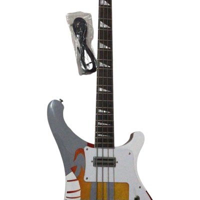 Custom Nova 4003 Psychedelic Paul McCartney Fireglo Bass - Image 7