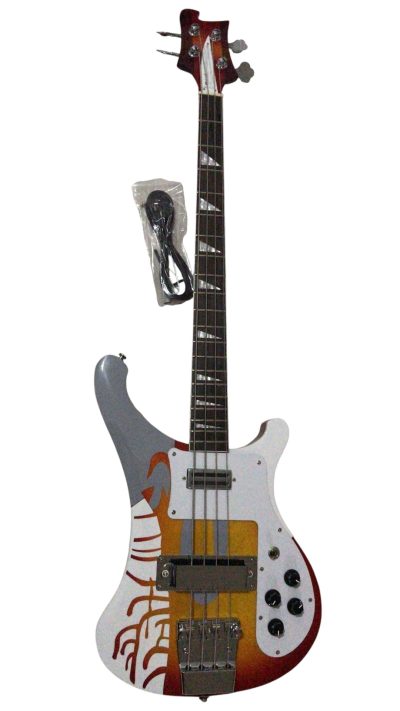 Custom Nova 4003 Psychedelic Paul McCartney Fireglo Bass - Image 7