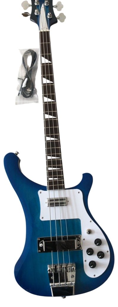 Custom Nova 4003 Blue Burst Chrome Hardware Bass - Image 2