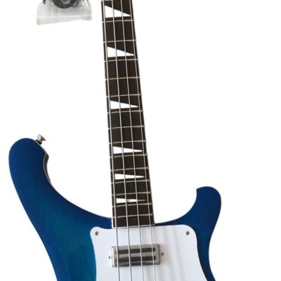 Custom Nova 4003 Blue Burst Chrome Hardware Bass - Image 2