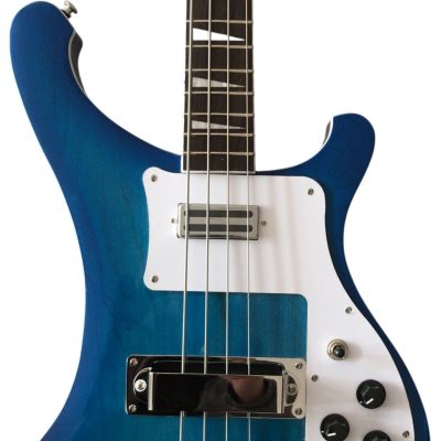 Custom Nova 4003 Blue Burst Chrome Hardware Bass