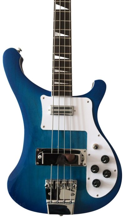 Custom Nova 4003 Blue Burst Chrome Hardware Bass