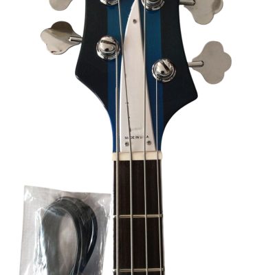 Custom Nova 4003 Blue Burst Chrome Hardware Bass - Image 4