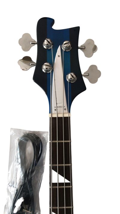 Custom Nova 4003 Blue Burst Chrome Hardware Bass - Image 4