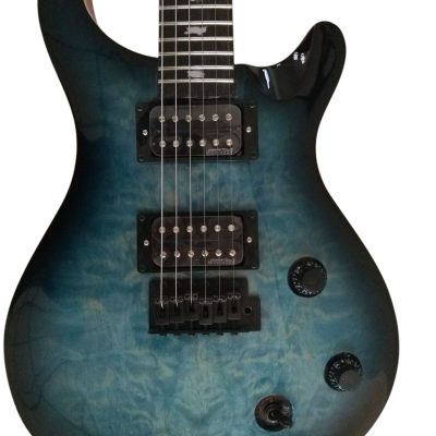 Custom Monarch 24 Gray Burst SE Mark Holcomb Quilted Maple Top Electric Guitar