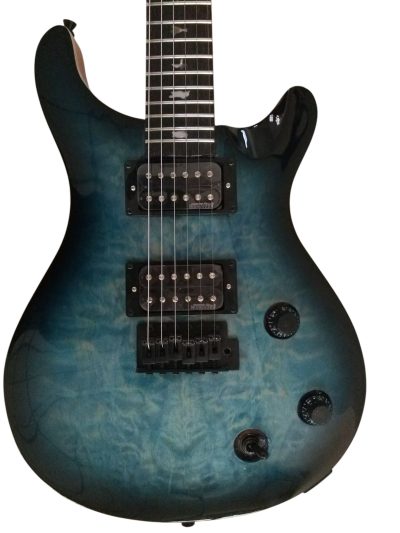 Custom Monarch 24 Gray Burst SE Mark Holcomb Quilted Maple Top Electric Guitar