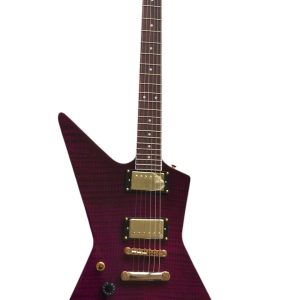 Alternative view of Custom Obsidian Trans Violet Modernistic Explorer Guitar
