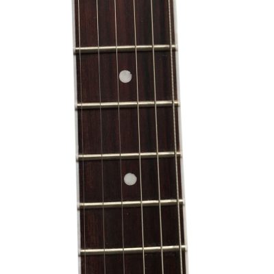 Custom Obsidian Transparent Violet Modernistic Explorer Guitar - Image 5