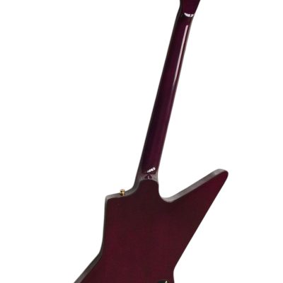 Custom Obsidian Transparent Violet Modernistic Explorer Guitar - Image 6