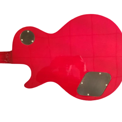 Custom Crown Black Red Burst Flame Maple Top Snakepit Slash Guitar - Image 4
