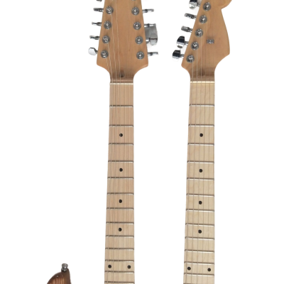Custom Regent Yngwie Malmsteen Mahogany Wood Body Natural Finish Double Neck Cream Guitar - Image 3