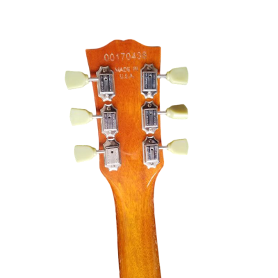 Custom Crown Gold Top Billy Pinstripe 6 String Electric Guitar - Image 9