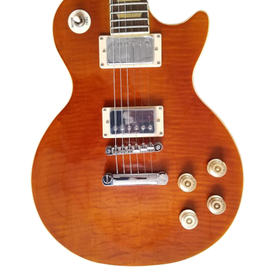 Custom Crown Kirk Quilted Maple Top Greeny Chrome Hardware Electric Guitar