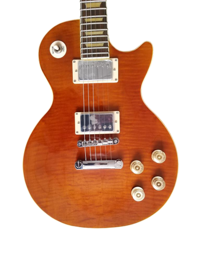 Custom Crown Kirk Quilted Maple Top Greeny Chrome Hardware Electric Guitar