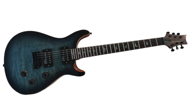 Custom Monarch 24 Blue Burst SE Mark Holcomb Quilted Maple Top Guitar - Image 8