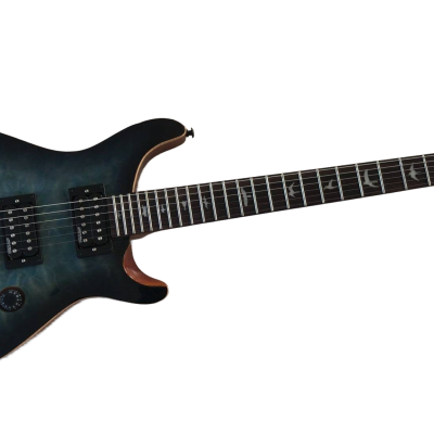 Custom Monarch 24 Blue Burst SE Mark Holcomb Quilted Maple Top Guitar - Image 8