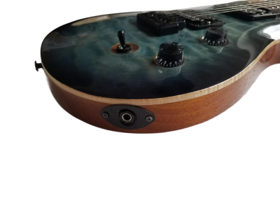 Custom Monarch 24 Gray Burst SE Mark Holcomb Quilted Maple Top Guitar - Image 6