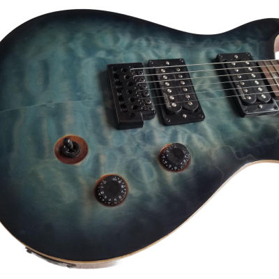 Custom Monarch 24 Gray Burst SE Mark Holcomb Quilted Maple Top Guitar - Image 7