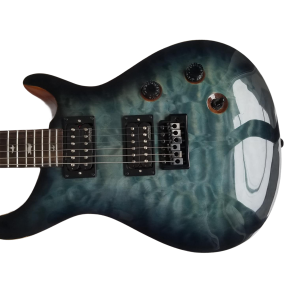 Alternative view of Custom Monarch 24 Gray Burst SE Mark Holcomb Quilted Maple Top Guitar