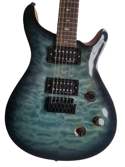 Custom Monarch 24 Gray Burst SE Mark Holcomb Quilted Maple Top Guitar