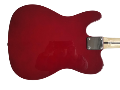 Custom Regent Red Paisley Flower Pattern Rosewood Fretboard Guitar - Image 10