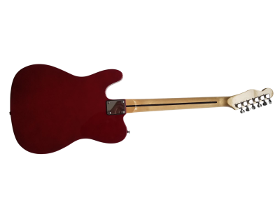 Custom Regent Red Paisley Flower Pattern Rosewood Fretboard Guitar - Image 8