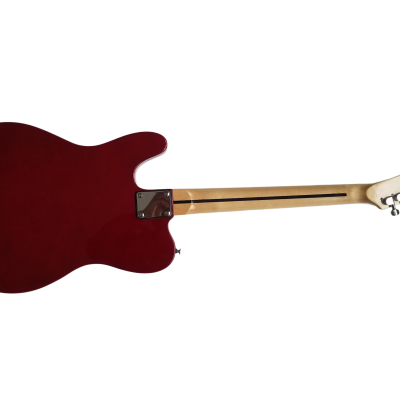 Custom Regent Red Paisley Flower Pattern Rosewood Fretboard Guitar - Image 8