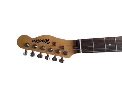 Custom Regent Red Paisley Flower Pattern Rosewood Fretboard Guitar - Image 6