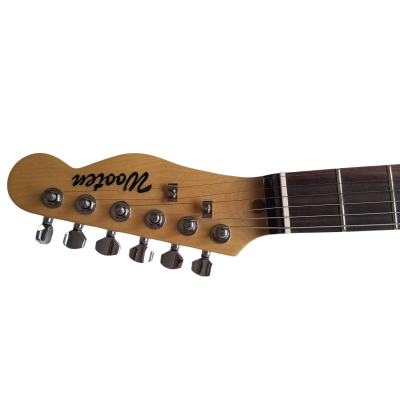 Custom Regent Red Paisley Flower Pattern Rosewood Fretboard Guitar - Image 6