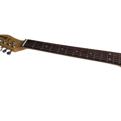 Custom Regent Red Paisley Flower Pattern Rosewood Fretboard Guitar - Image 5