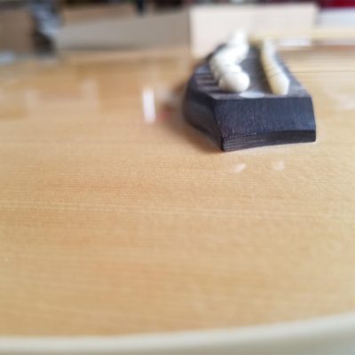 Custom Eclipse Harp Double Neck Natural Finish 6 String Acoustic Guitar 6 Sting Harp - Image 6