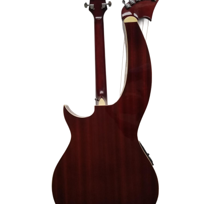 Custom Eclipse Harp Double Neck Natural Finish 6 String Acoustic Guitar 6 Sting Harp - Image 8