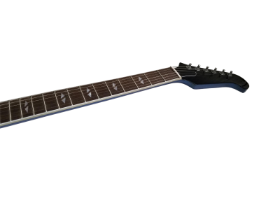 Custom Crown DG335 Pelham Blue Diamond Guitar White Pickup Rings - Image 4