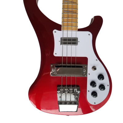 Custom Nova 4003 Ruby Red Burst Chrome Hardware Bass Maple Fretboard