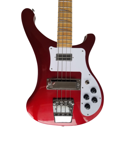 Custom Nova 4003 Ruby Red Burst Chrome Hardware Bass Maple Fretboard