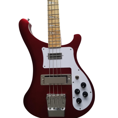 Custom Nova 4003 Ruby Red Burst Chrome Hardware Bass Maple Fretboard - Image 8